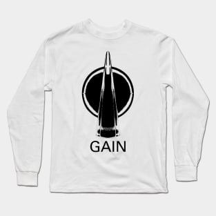 Gain Knob (Chicken-head, black) 50% Long Sleeve T-Shirt